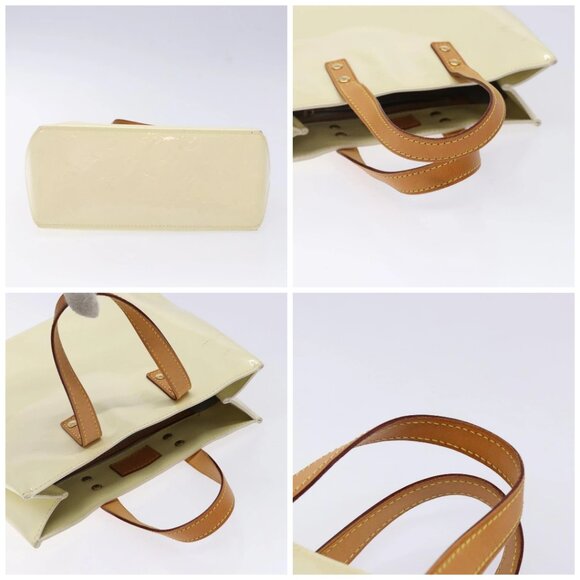 LOUIS VUITTON Monogram Vernis Reade PM Hand Bag Perle M91336 LV Auth 141487 - Picture 16 of 16